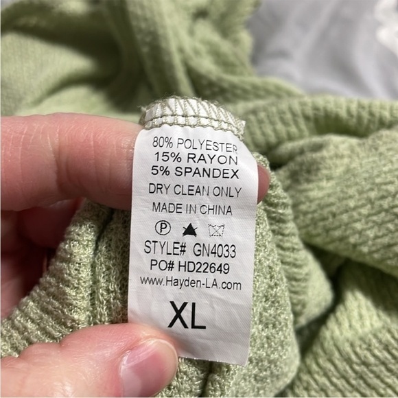 Hayden Girls size XL sage color top - Picture 6 of 6